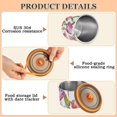 thumbnail image 5 of Tulip Flower Floral Watercolor Airtight Coffee Bean Canister 17oz Food Storage Containers with Lids For Gournd, Tea, Sugar, Flour, Rice, Cereal, Candy Cookie Jar, 5 of 8