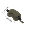 thumbnail image 3 of Naittoop Army Green Adjustable and Removable Travel Neck Pillow with Eye Mask – 9in Cotton Sleeping Pillow with Hook Storage Portable for Airplane Plane Travel Accessories, 3 of 6