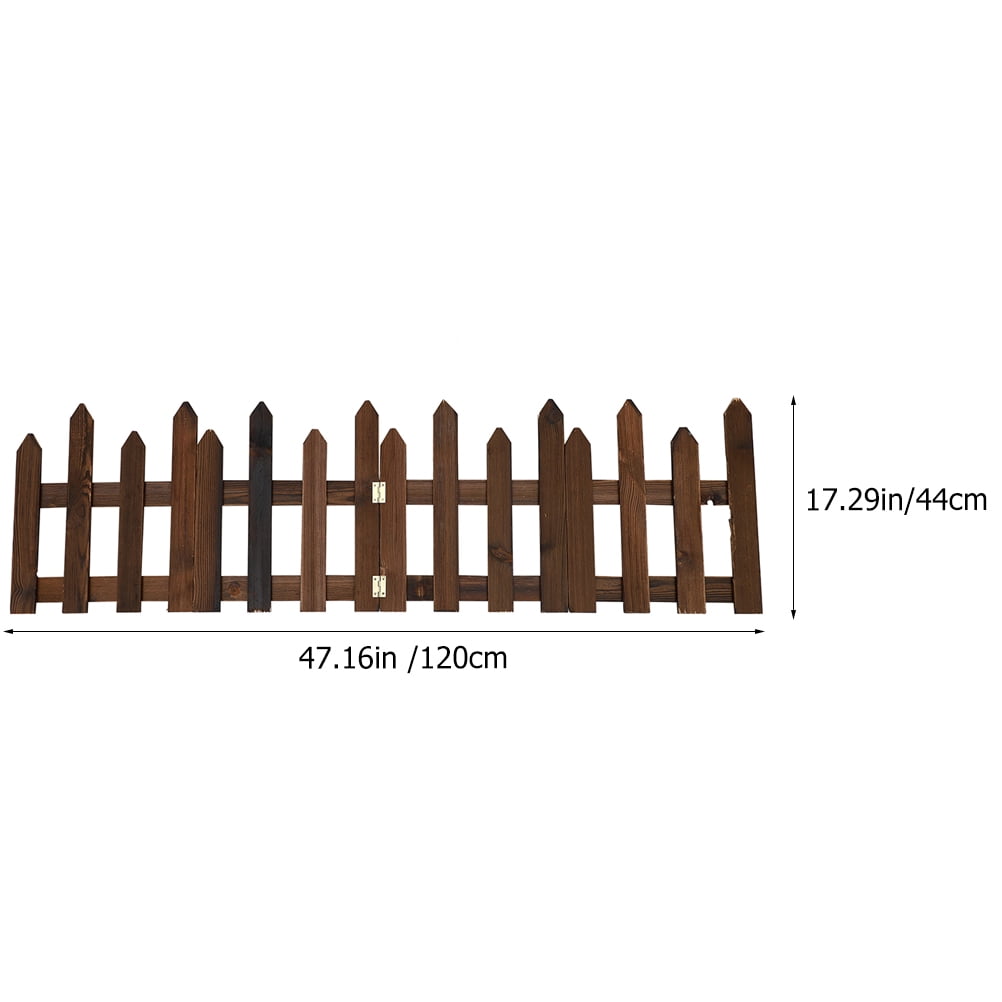 CYLINDSOME Garden Wooden Folding Fence Lawn Flowerbeds Plant Border Decorative Landscape Wooden Panels