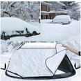 thumbnail image 7 of Car Cover For Snow,Windshield Snow Cover,Thick Design For Sedans,70x37in,All-Season Protection,Anti-Theft,Elastic Wheel Straps,Universal Fit 99% Vehicles,Multi-Use Mat,Foldable., 7 of 7