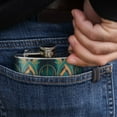 thumbnail image 3 of Aquaman Movie Logo Trident Pattern Stainless Steel 5oz Hip Drink Kidney Flask, 3 of 4