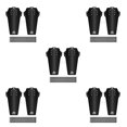 thumbnail image 3 of Eigraketly 1 par de guardabarros de plástico para bicicleta de montaña, guardabarros para Dirtboard, piezas decorativas para ciclismo, tipo 4 Fibra de carbon 5piezas, 3 of 6