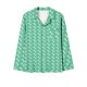 thumbnail image 3 of Puntoco Conjunto de pijama cómodo para mujer Conjunto de pijama estampado con bolsillo para uso diario en casa, 3 of 4