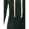 thumbnail image 4 of A2Y Women's Mineral Wash Relax Fit Long Sleeve Kangaroo Pockets Hoodie Sweatshirts Forest Green 1XL, 4 of 5