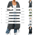 thumbnail image 3 of Kelon Women's Longline Zip Up Hoodie Sweatshirts, Oversized Fleece Cardigan Jacket, Casual Drawstring Hem Coat Tops, Comfy Soft Warm Outfits for Fall Winter, Daily, Travel & Lounge, S, 3 of 8