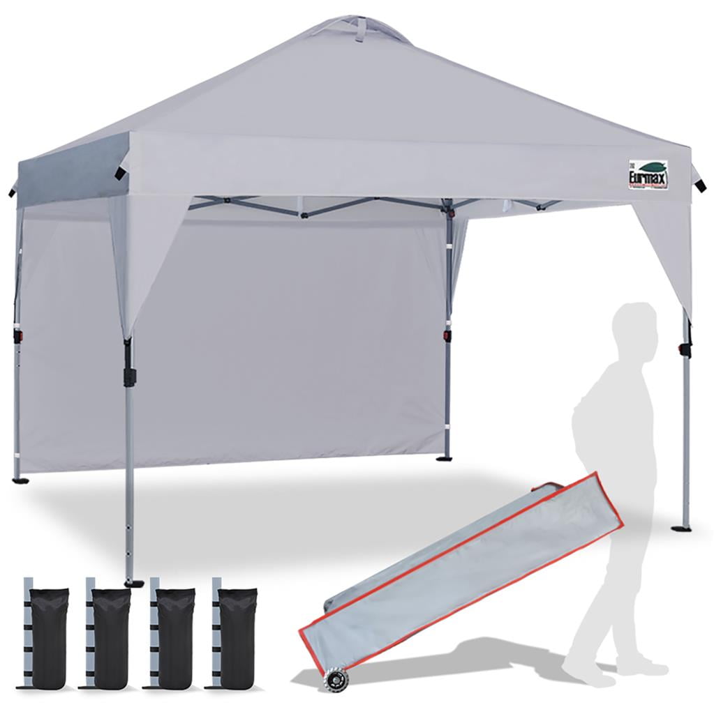 Eurmax Grey 10x10 Picnic Canopy Collapsible Gazebo with Vents