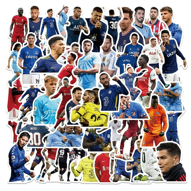 50pcs World Cup Graffiti Stickers Football Star Decal