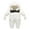 White, variant on XEGLSBU Baby Snowsuit 6-12 Months Cotton Winter Collar Romper for Children (6 Months to 2 Years Old) Baby Snowsuit 3-6 Months Girl Khaki Size 6-9 Months