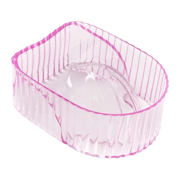 Soaking Bowl Soak Polish Remover Bowl Nail Art Tool, Polish Remove Wash Soaker Tray, Nail Soak Off Bowl ,Manicure Bowl, for Home Salon Pink