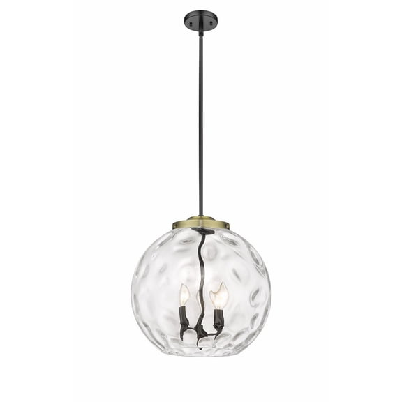 Innovations Lighting - Athens Water Glass - 3 Light Pendant In Industrial