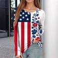 thumbnail image 5 of ASDFVBKG American Flag Shirts Womens 1776-2026 250th Anniversary Shirts, 4th Of July Patriotic Usa Graphic Shirts for Womens Blue S, 5 of 5