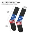 thumbnail image 4 of Sikiie Shark With USA Flag 1 Pairs Compression Socks for Men and Women 15-20 mmHg Running Support Socks, 4 of 7