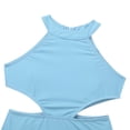 thumbnail image 5 of inhzoy Gymnastic Leotards for Girls One-Piece Cutout Side Ballet Dancewear Activewear Sky_Blue 8, 5 of 7