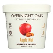 Dave's Gourmet Overnight Oats, Apple Nut, 2.1 Oz, Pack of 8