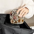 thumbnail image 6 of Sanitary Napkin Storage Bag, Vintage Floral with Wildflowers and Plants Portable Menstrual Pad Bag for Teen Girls Store Panty Liners Tampons Sanitary Pads for Women Ladies, 6 of 6