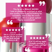 Hard Candy Glosstopia Hydrating Lip Repair Oil with Vitamin E and Jojoba Oil, Scarlet Bliss