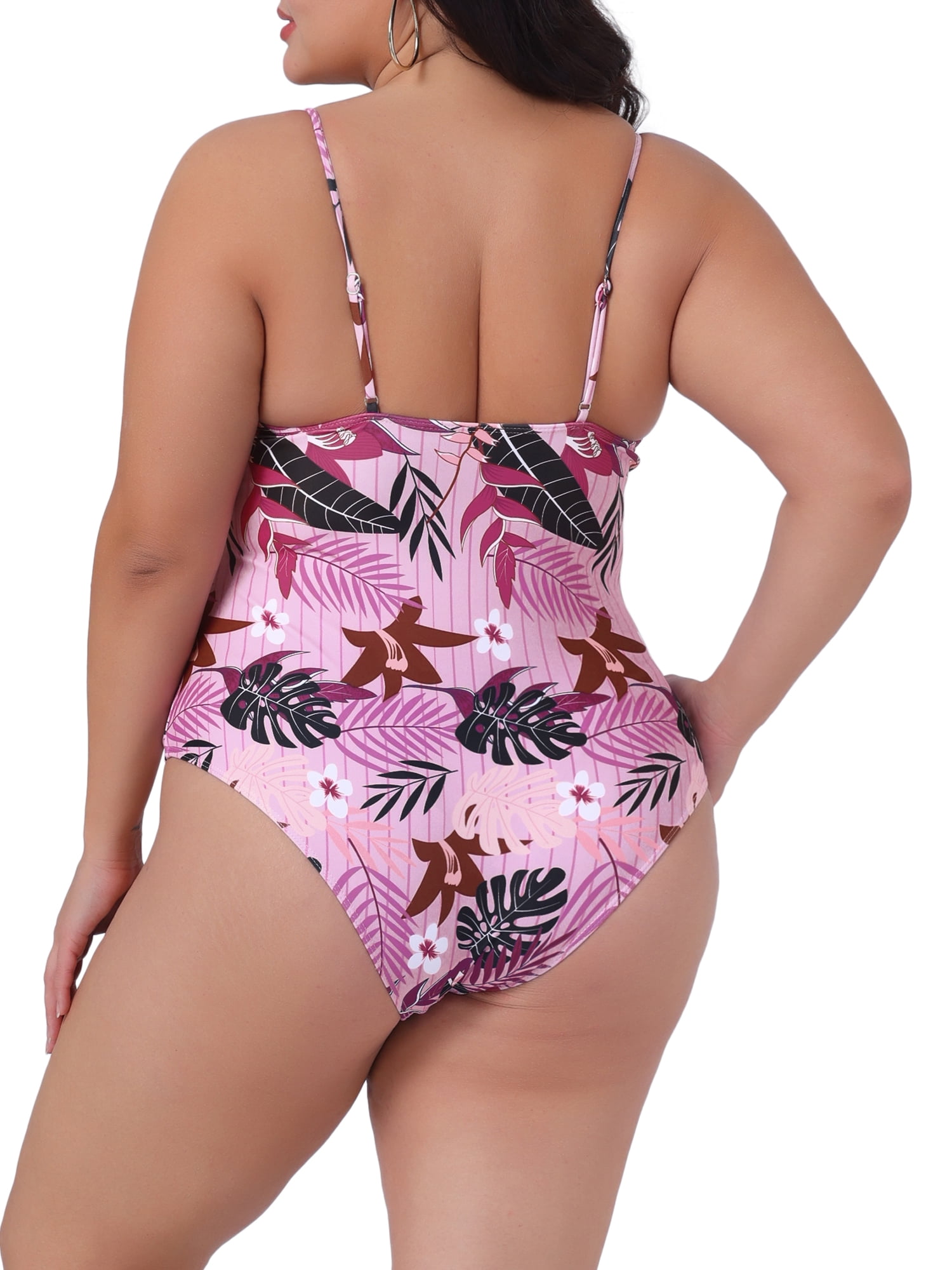 DARING DIVA Women's Plus Size One-Piece Swimsuit Swimdress Beach Wear 4X Dark Purple