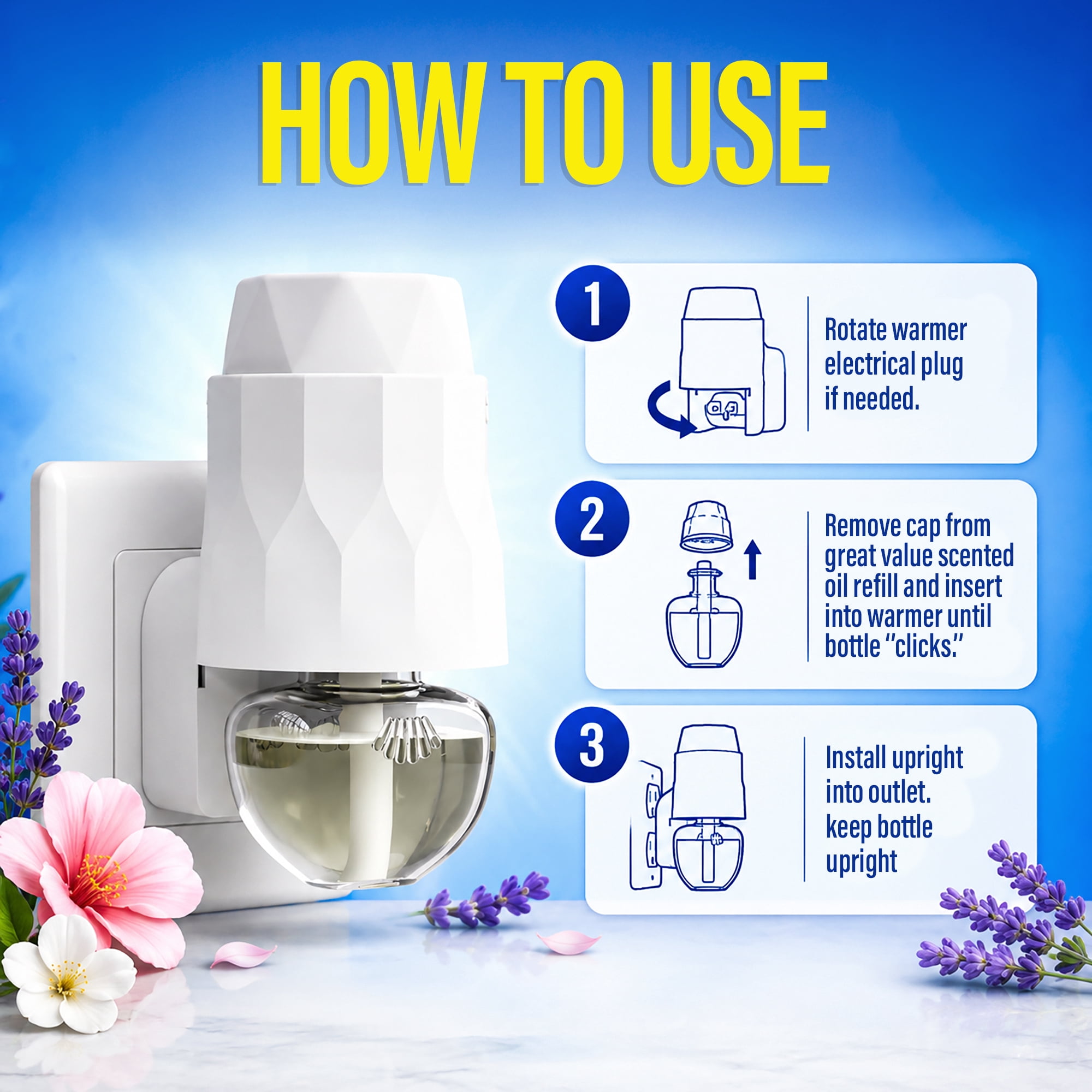 Great Value Scented Oil Plug-In Warmers, 2 Pack (Fragrance Not Included)