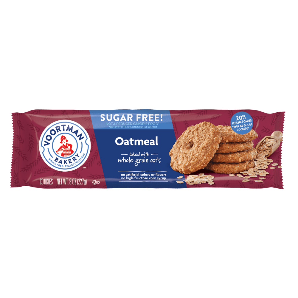 Voortman Sugar-Free Oatmeal Cookies, 8 Oz. - Walmart.com - Walmart.com