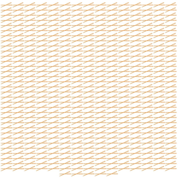 1000 agujas de coser de plástico de ojo grande para manualidades (naranja)