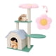 thumbnail image 1 of Árbol para Gatos Forma de Flor Rosa con Casa Grande, Torre Rascador de Sisal Natural Alto 95CM, Poste Rascador de Flores Adorable con Plataforma de Salto para Espacio Pequeño, Centro de Juego, 1 of 7