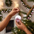 thumbnail image 7 of Fwttom Sequin Christmas Ball Ornaments Set of 16 Shatterproof Hanging Merry Christmas Tree Decorations for Holiday Gifts Xmas Decor, Pink, 7 of 7