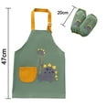 thumbnail image 3 of Tablier pour Enfants Garçons Filles avec Sangle Réglable Tabliers de Cuisson pour Bébé Tout-Petits avec Poches Ensemble Imperméable, 3 of 8