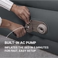thumbnail image 6 of Bestway Tough Guard Queen Air Mattress, 18 in , Built-in AC Pump, Inflatable Double-Height Guest Bed, 6 of 14