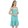 thumbnail image 2 of Bimba Printed Rayon Nightwear for Womens Spaghetti Strap Night Dress Sexy Nightgown, 2 of 7