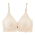 thumbnail image 1 of Women‘s Bra Wireless Maternity Seamless Front Buckle Breastfeeding Bra With Pads, 1 of 6