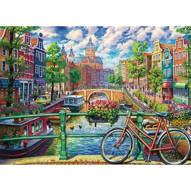 Cobble Hill Casse-Tête - Canal d'Amsterdam, Casse-Tête de 1000 Pcs
