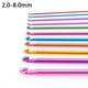 thumbnail image 4 of Juego de agujas de gancho de ganchillo, kits de gancho de aluminio multicolor, accesorio de herramientas de tejer, color aleatorio 11 Piezas Noticed TO0538-00, 4 of 6