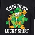 thumbnail image 3 of Garfield - This Is My Lucky Shirt Patrick's Day - Men's Short Sleeve Graphic T-Shirt, 3 of 5