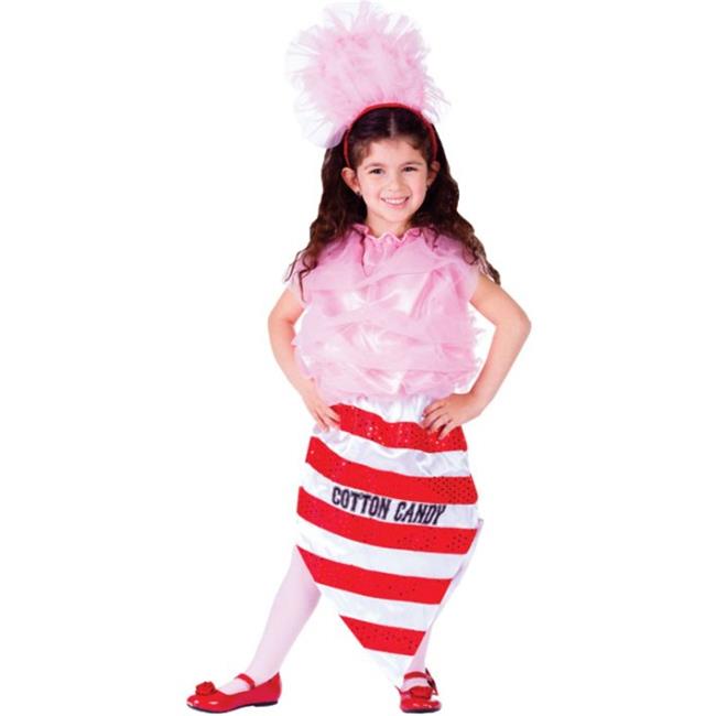 Dress Up America 750T4 Cotton Candy Girls Costume, T4