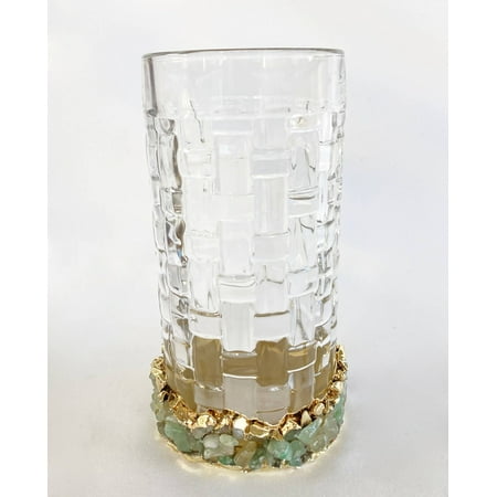 

Set of 2 Crystal Glass Coffee/Tea/Juice Glasses | 9 oz/260 ml