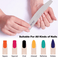 thumbnail image 4 of 16pcs Nail File Buffer Block Kit -Grit Emery Board Polishing Buffer Block Pedicure Manicure Tool-8pcs square + 8pcs half moon, 4 of 5