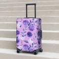 thumbnail image 5 of Uemuo Violet Printed Washable Luggage Cover - Fashion Suitcase Protector Fits 18-32 Inch Luggage -Medium, 5 of 9