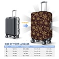 thumbnail image 3 of Salouo Golden Snowflakes Pattern Travel Dust-proof Suitcase Cover, Softside Suitcase Protector Luggage Cover Protector for 18-32inch ,Not Included Suitcase, 3 of 8