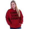 thumbnail image 4 of Gimme Some Sugar Flirty Cute Gym Hoodie Sweatshirt Women Men Brisco Brands S, 4 of 6