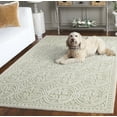 thumbnail image 4 of SAFAVIEH Cambridge Leslie Geometric Wool Area Rug, Light Green/Ivory, 9' x 12', 4 of 12
