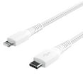 thumbnail image 3 of Onn. 6 FT./1.8 m USB-C to Lightning Braided Cable, 3 of 4