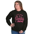 thumbnail image 3 of Keep Them Perky Breast Cancer BCA Women Plus Size Crewneck Sweatshirt Brisco Brands 2X, 3 of 5