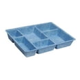 thumbnail image 5 of Kuntesetty Felt Drawer Organizer Tray 6 Compartments Containers for Shelf Tabletop Desk Blue, 5 of 9