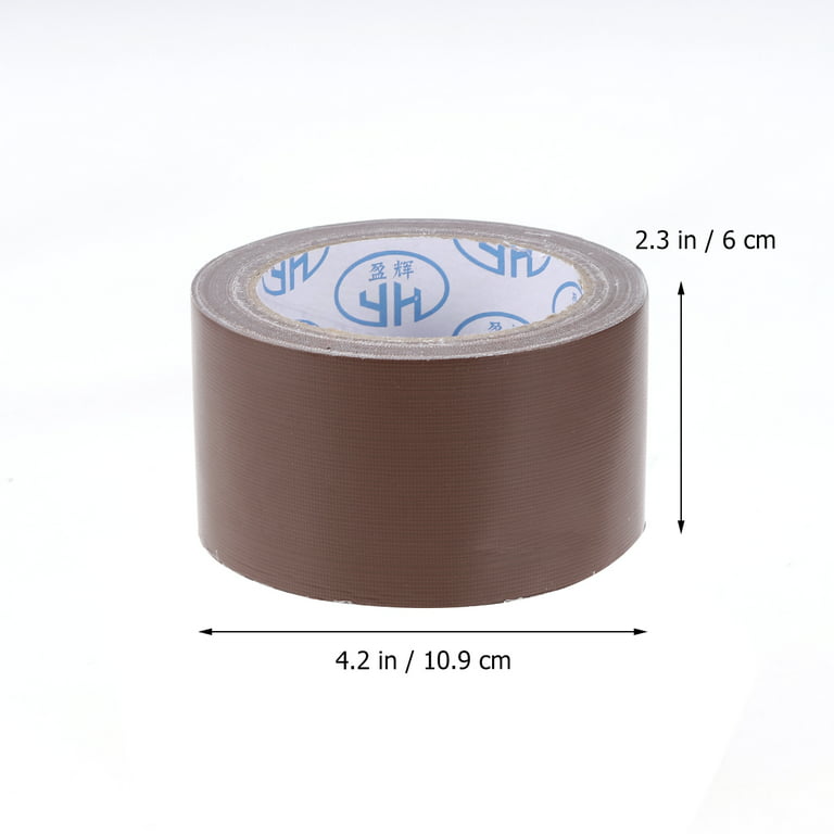 2PCS Waterproof Single-Sided Tape Bright Color Strong Adhesive Cloth Duct  Tape DIY Cloth Stage Carpet Floor Tape Brown 