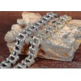 thumbnail image 4 of Cadena de bicicleta Yashi Tium Steel Blet Personality Plateada y negra 11679, 4 of 5