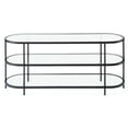 thumbnail image 5 of Evelyn&Zoe Leif Oval TV Stand for TV's up to 60", Blackened Bronze, 5 of 9