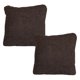 thumbnail image 1 of Cojin Decorativo Cuadrado Grande Set de 2 Centaurus Chocolate, 1 of 4
