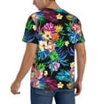 thumbnail image 2 of Fotbe Colorful Flowers Baseball Jersey Shirt for Men and Women, Casual Short Sleeves Button Down T-Shirt-4X-Large, 2 of 9