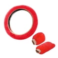 thumbnail image 1 of Soft Plush Steering Wheel Cover Winter Fluffy Car Interior Accessory, 1 of 8