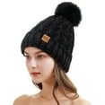 thumbnail image 3 of REDESS Women's Winter Pompom Beanie Hat for Women-White, 3 of 4